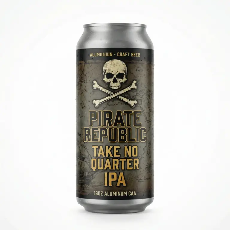 Pirate Republic Take No Quarter IPA — 16OZ PBB BER 011 Pirate Republic Take No Quarter IPA 16OZ