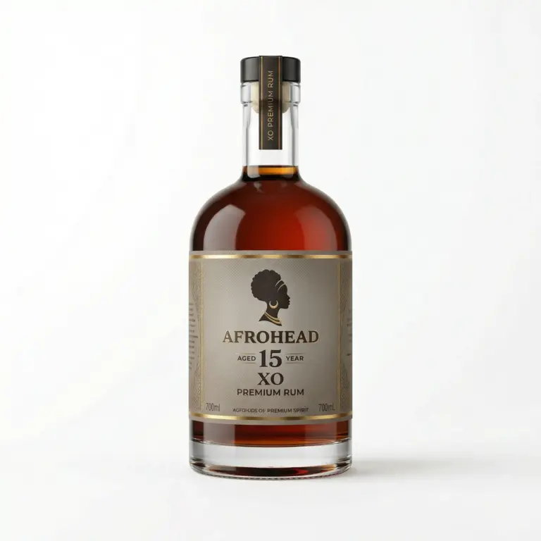 Afrohead 15 Year XO Premium Rum — 700ML PBB RUM 017 Afrohead 15 Year XO Premium Rum 700ML