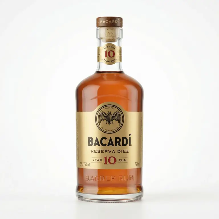 Bacardí Reserva Diez 10 Year Rum — 750ML PBB RUM 023 Bacardi Reserva Diez 10 Year Rum 750ML