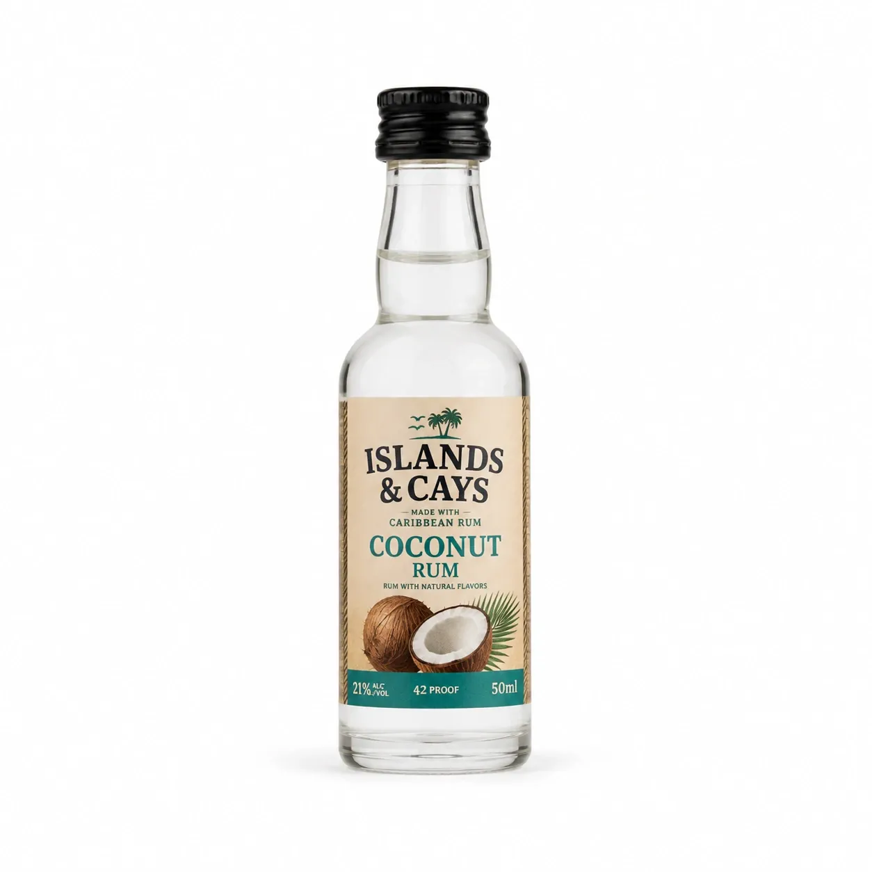 Islands and cays coconut rum 50ml