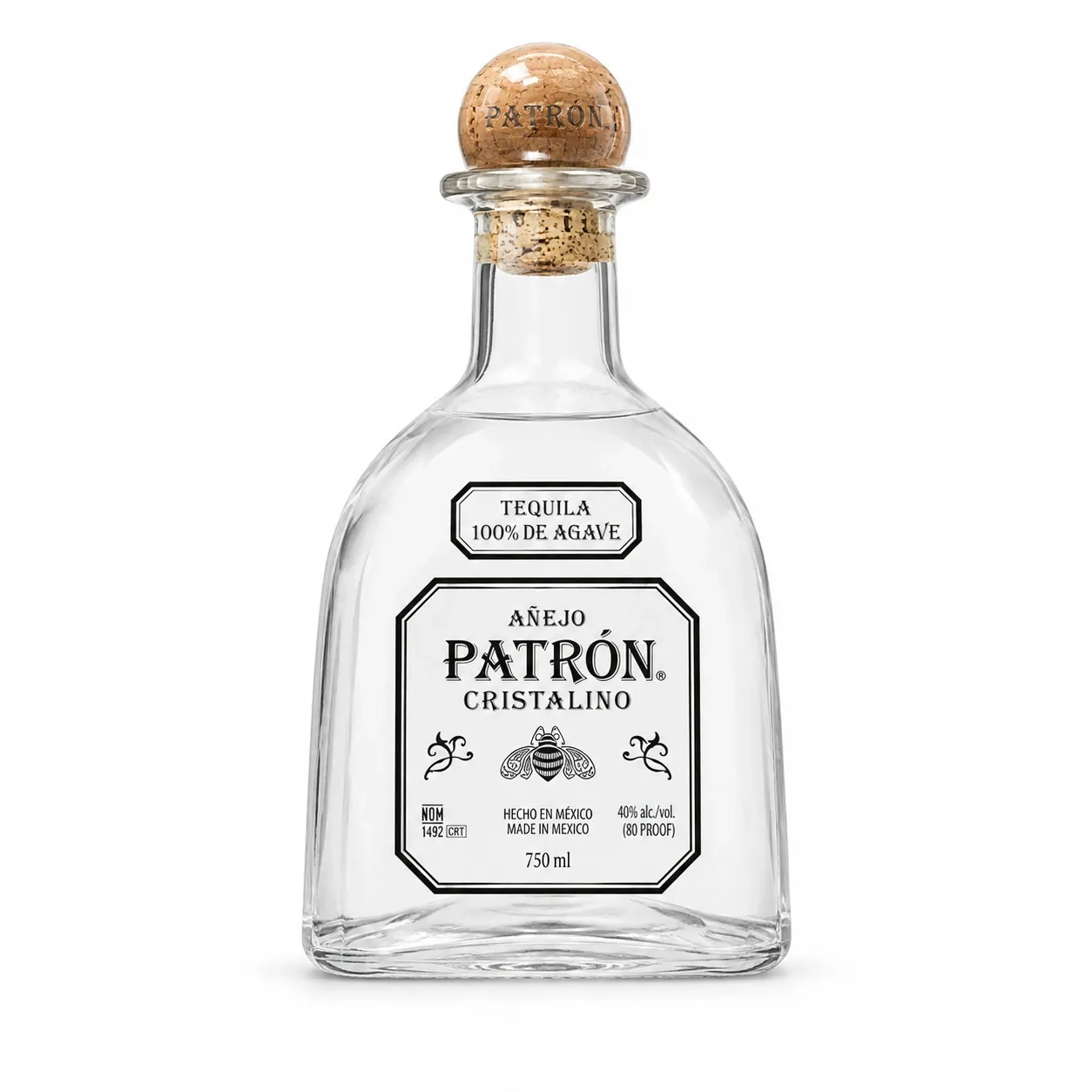 Patron anejo cristalino tequila 750ml