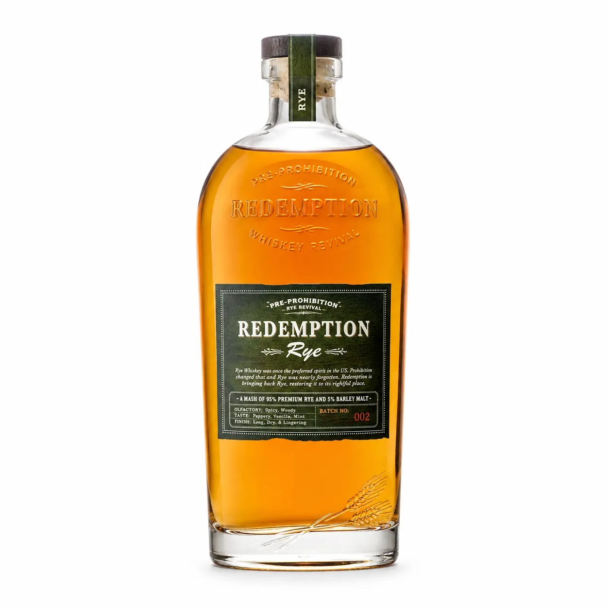 Redemption rye whiskey